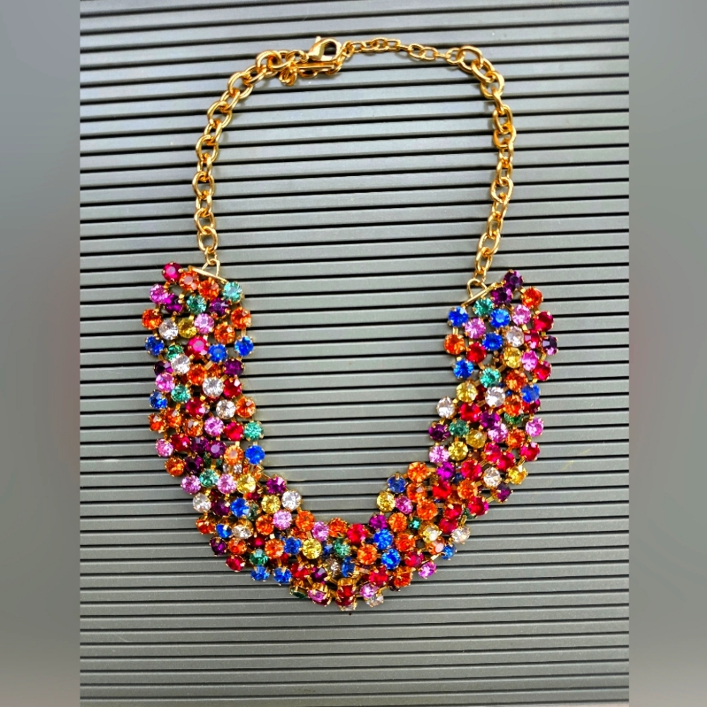 SUGARFIX Multicolor Jeweled Necklace